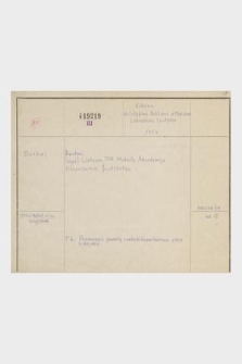 Katalog kartkowy Biblioteki Jagiellońskiej: czasopisma: zakres skrzynki nr 36: DAO - DEUTSCHE