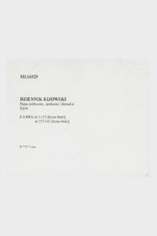 Katalog kartkowy Biblioteki Jagiellońskiej: czasopisma: zakres skrzynki nr 40: DZIENNIK (K-T)