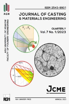 Journal of Casting & Materials Engineering : JCME. Vol. 7, 2023, no. 1