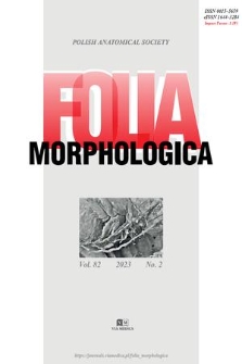Folia Morphologica. Vol. 82, 2023, no. 2