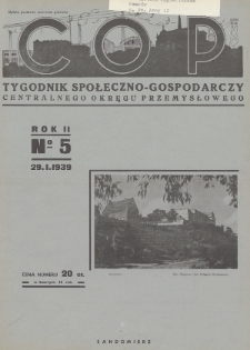 C. O. P. : tygodnik społeczno-gospodarczy Centralnego Okręgu Przemysłowego. 1939, nr 5