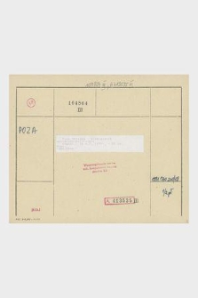 Katalog kartkowy Biblioteki Jagiellońskiej: czasopisma: zakres skrzynki nr 120: POZ - PRACE (A-I)