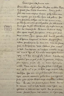 3 Briefe an den Grafen Ludwig von Sayn-Wittgenstein 1587-1604, Brief an Cunradus Vorstius 1598, eine Abhandlung de Justificatione