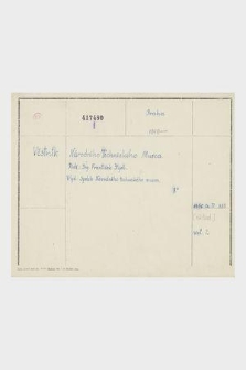 Katalog kartkowy Biblioteki Jagiellońskiej: czasopisma: zakres skrzynki nr 173: VESTNIK (S-Z) - VOP