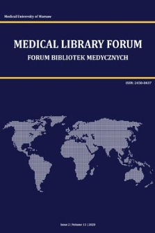 Forum Bibliotek Medycznych = Medical Library Forum. Vol. 13, 2020, iss. 2