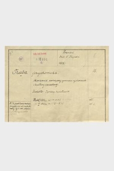 Katalog kartkowy Biblioteki Jagiellońskiej: czasopisma: zakres skrzynki nr 167: TRA - TRW