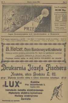 Rękodzieło i Przemysł : organ Stowarzyszenia Żydowskich Rękodzielników w Krakowie. R. 2, 1924, nr 3
