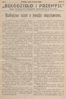 Rękodzieło i Przemysł : organ Stowarzyszenia Żydowskich Rękodzielników w Krakowie. R. 4, 1926, nr 7