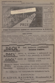 Rękodzieło i Przemysł : organ Stowarzyszenia Żydowskich Rękodzielników w Krakowie. R. 5, 1927, nr 6