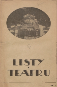 Listy z Teatru. R. 1, 1924, nr 1