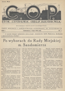 C. O. P. : pismo Centralnego Okręgu Przemysłowego. 1938, nr 5
