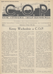 C. O. P. : pismo Centralnego Okręgu Przemysłowego. 1938, nr 6