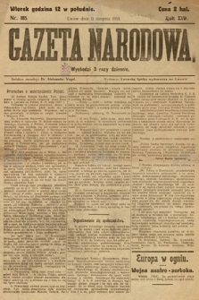 Gazeta Narodowa. 1914, nr 185