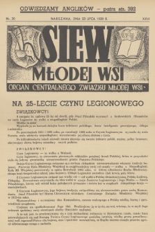Siew Młodej Wsi : organ Centralnego Związku Młodej Wsi. R. 26, 1939, nr 30