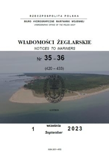 Wiadomości Żeglarskie = Notices to Mariners. 2023, nr 35/36