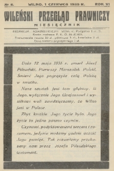 Wileński Przegląd Prawniczy. R. 6, 1935, nr 6