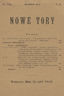 Nowe Tory : miesięcznik pedagogiczny. R. 8, 1913, z. 10