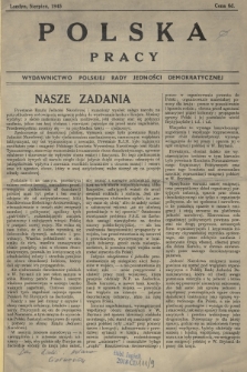 Polska Pracy : wydawnictwo Polskiej Rady Jedności Demokratycznej. 1945