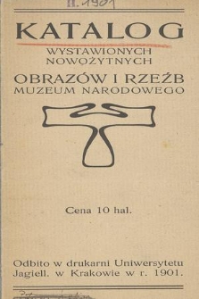 Katalog wystawionych nowożytnych obrazów i rzeźb Muzeum Narodowego