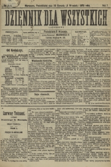 Dziennik dla Wszystkich i Anonsowy. R. 7, 1889, nr 206