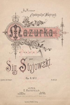 Mazurka : pour piano : Op. 8. No. 2
