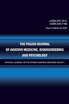 The Polish Journal of Aviation Medicine, Bioengineering and Psychology : [official journal of the Polish Aviation Medicine Society]. Vol. 24, 2018, iss. 2