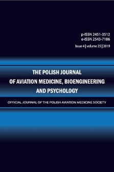 The Polish Journal of Aviation Medicine, Bioengineering and Psychology : [official journal of the Polish Aviation Medicine Society]. Vol. 25, 2019, iss. 4