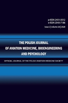 The Polish Journal of Aviation Medicine, Bioengineering and Psychology : [official journal of the Polish Aviation Medicine Society]. Vol. 26, 2020, iss. 2