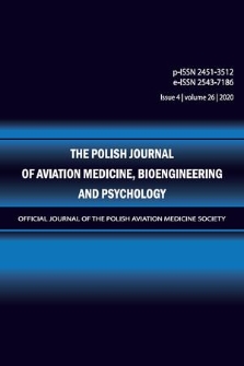 The Polish Journal of Aviation Medicine, Bioengineering and Psychology : [official journal of the Polish Aviation Medicine Society]. Vol. 26, 2020, iss. 4