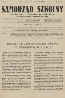 Samorząd Szkolny : organ Komisji Zjazdów Rad Szkolnych. 1929, No 3-4