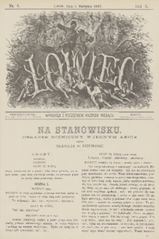 Łowiec. R. 10, 1887, nr 8