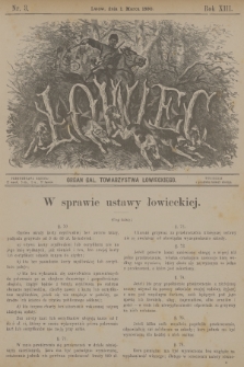 Łowiec : organ Gal. Towarzystwa Łowieckiego. R. 13, 1890, nr 3