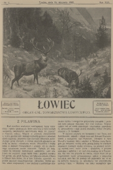 Łowiec : organ Gal. Towarzystwa Łowieckiego. R. 30, 1907, nr 2