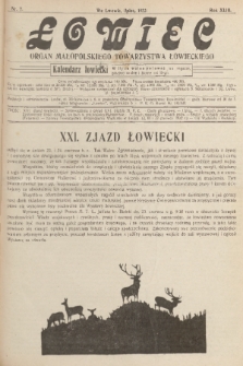 Łowiec : organ Małopolskiego Towarzystwa Łowieckiego. R. 43, 1922, nr 7