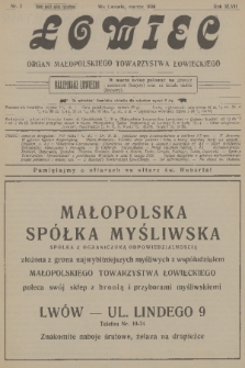 Łowiec : organ Małopolskiego Towarzystwa Łowieckiego. R. 47, 1926, nr 3