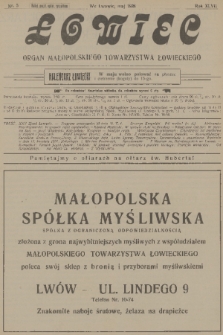 Łowiec : organ Małopolskiego Towarzystwa Łowieckiego. R. 47, 1926, nr 5