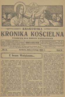 Krakowska Kronika Kościelna. R. 2, 1922, nr 6
