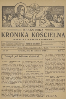 Krakowska Kronika Kościelna. R. 2, 1922, nr 17