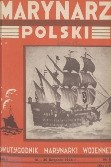 Marynarz Polski : dwutygodnik Marynarki Wojennej. R. 1, 1946, nr 10