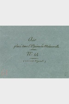 Air placé dans l'opera „La Molinarella” : Piano, piano
