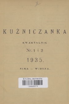Kuźniczanka. R. 15, 1935, nr 1-2