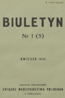 Biuletyn. R. 3, 1934, nr 1