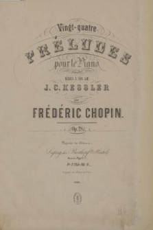Vingt-quatre préludes pour le piano. Op. 28