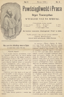 Powściągliwość i Praca : organ Towarzystwa. R. 2, 1899, nr 3