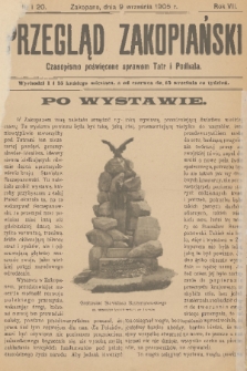 Przegląd Zakopiański: czasopismo poświęcone sprawom Tatr i Podhala. R. 7, 1905, nr 19 i 20