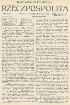 Rzeczpospolita : dwutygodnik polityczny. R. 5, 1913, nr 105