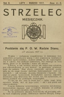 Strzelec : pismo Polskiej Organizacji Wojskowej. R. 2, 1916/1917, z. 4-5
