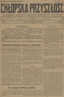 Chłopska Przyszłość : dwutygodnik społeczno-polityczny, gospodarczy i oświatowy. R. 2, 1932, nr 35