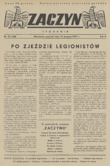 Zaczyn : tygodnik. R. 2, 1937, nr 33