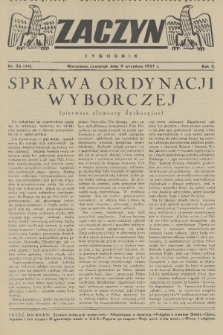 Zaczyn : tygodnik. R. 2, 1937, nr 36